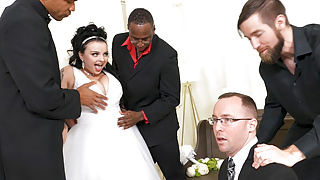 Payton Preslee&#039;s Wedding Turns Rough Interracial Threesome