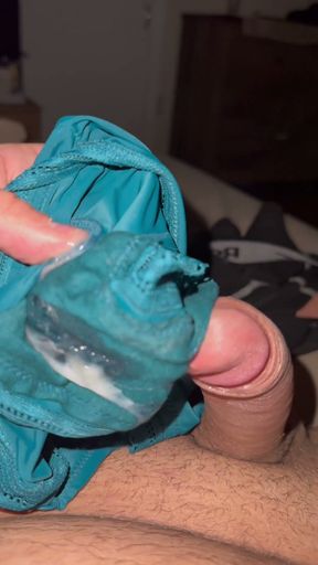 Cuming in nurses satin panties   Clip 2