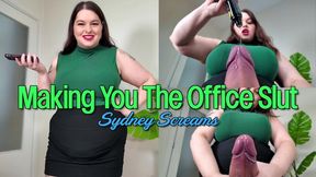 Making You the Office Slut - Futanari FemDom Sydney Screams is Your Boss Who Turns You into a Cum Dumpster - Futa, FemDom POV, Huge Dicks, Office Domination - HD 1080 MP4
