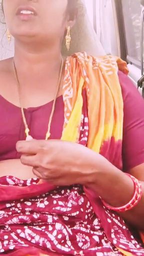 Telugu step mom car sex long drive for sex with step son, telugu dirty talks.   Clip 1