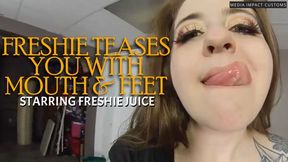 Freshie Teases You with Mouth and Feet HD Version CL