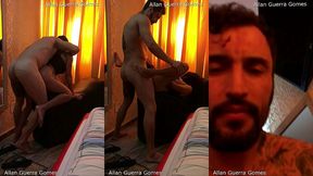 uma tarde de amor e muito prazer com a linda morena bronzeada dana bueno e o lutador de mma allan guerra gome em um motel no rio de janeiro
