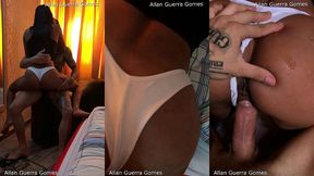 uma tarde de amor e muito prazer com a linda morena bronzeada dana bueno e o lutador de mma allan guerra gome em um motel no rio de janeiro