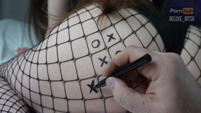 Deluxe Bitch's Pussy&#x1F32E;&#xFE0F; Game Ends in Sperm-Packed Tic-Tac-Toe Frenzy!