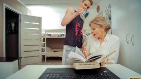 ”TUTOR4K. Lucky fellow manages to fuck beautiful lady who is his tutor”