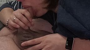 Amateur Blowjob Girl Sucking Dick Until I Cum in Her Mouth