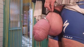 Selfsucking, fingering, wanking playing pleasing my meat