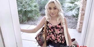 STEPDAD LOVE - Petite sweetie shows stepdaddys dick some POV love (Chloe Temple)