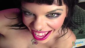 Gia Paloma Worships Thick Cock And Balls With Her Soft Hands