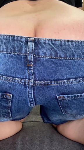Short Jeans Ass Fart Blasts Straight to Your Face