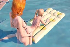 Hermaphroditism Step-mom strikes barely legal age teen By The Pool