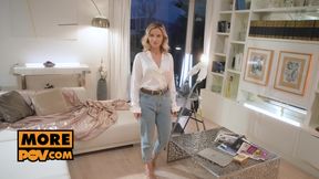 Fucking horny blonde neighbor newbie Lilly Blossom