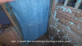 Soapy Naked Bodies in a Rural Shower