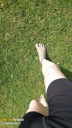 Beach Walk with Dirty Feet
