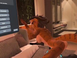 Juno Plays Anthro Heat in VR Part two