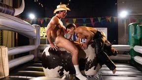 Gay cowboys Damian Night and Morgxn Thicke put on a show