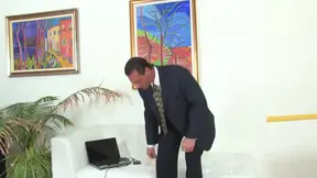 Sexy Asian GF rides a good white cock on the couch