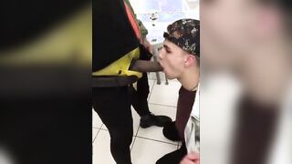 Daddy's Piss Drinking Twink in the Locker Room