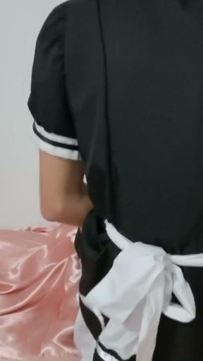 Maid Diaper Pup Jerks And Cums In His Diaper   Clip 1