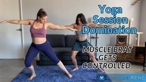 Yoga Session Turns Into Foot Domination With Mistress Muscle