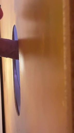 Thick Cock Squirts at Golden Gloryhole