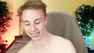 Blonde Cheerful Young masturbating Part 3