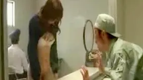 Naughty Visit - Japan Girl Strips Nude in Prisoner Room