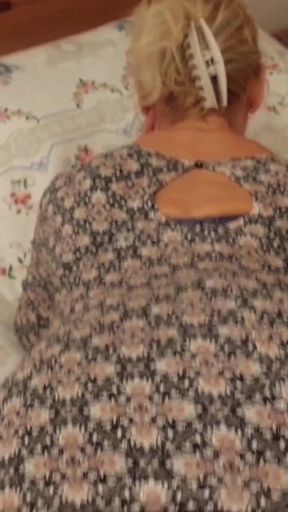 Amateur Blonde Mature Wife Enjoys Half Clothed Sex