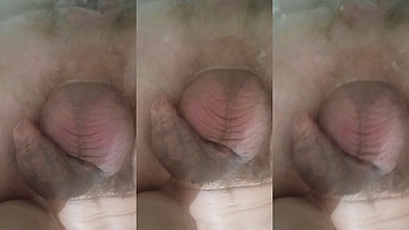 My large open sphincter gets a stream of so hot water