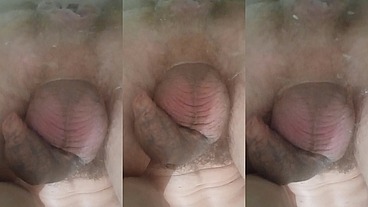 My large open sphincter gets a stream of so hot water