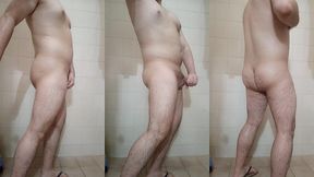 ass n thigh worship in the shower