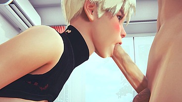 Yaoi Femboy - Tim the fem catboy sucking a dick - Sissy crossdress Japanese Asian Manga Anime Film Game Porn Gay