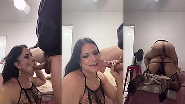 COMANDANTE DO MORRO MONTOU SEM CAMISINHA E LARGOU O LEITE TODO DENTRO