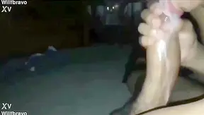 Grindr Encounter: Sucking His 24cm in the Kitchen, Then Mouthful of Cum Outback