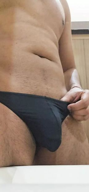 Bought new sexy underwear enjoying that then did masturbation
