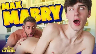 Skinny Twink Max Mabry Thanks Johnny Ford with Bubble Butt Bareback Ride