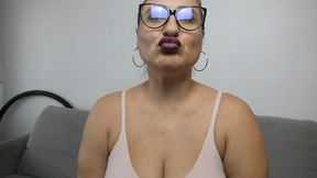 The smell of my lipstick and my mouth
