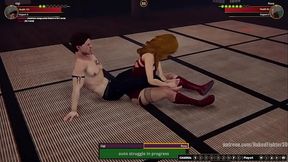 Gigi VS Roxy (Naked Fighter 3D)