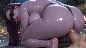 Japanese Bath House Fantasy - Wet, Oiled &amp; Blindfolded