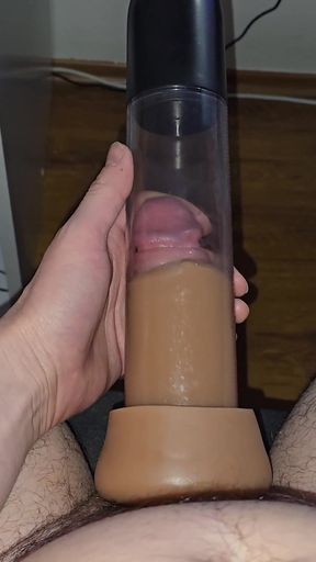 My Dick Vs Vacuum Pump - Watching It Get Bigger