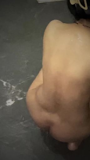 Video Made of Step Sister Taking Bath in Bathroom
