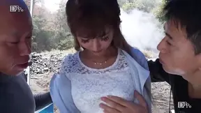 Sexy Midsummer BBQ Bash - Nozomi Aso's Skirt Gets All Roughed Up Live