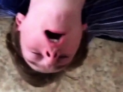 Facefucking and deepthroating Russian college twink