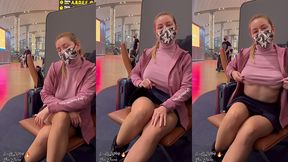 m exhibant en public dans l aeroport d oslo