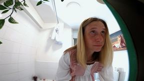 Danielle Brushing Her Hair In The Mirror 2