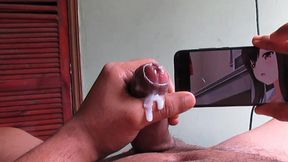 corrida en camara lenta mientras veo hentai