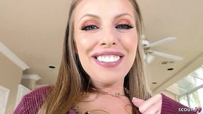 cum inside and keep fucking for facial with dream cougar britney amber with blue eyes at rough cheating fuck