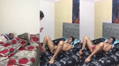 Teen amateurs scissoring until their creamy pussies choke on orgasm