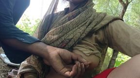 OutDoor Bhabhi's Boobs Come Out