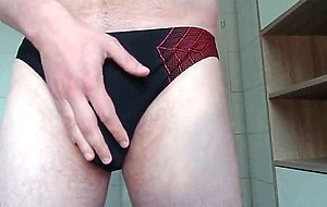 Bulge in speedo lycra spandex from soft to cum buddylongdong
